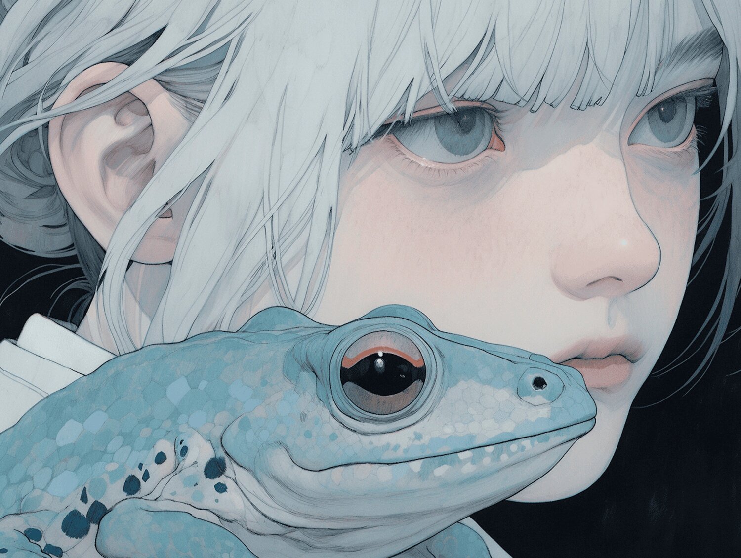 Frog Giclée Print 30x40 cm - 人為的選択 - Artificial Selection by Roger Haus  (2025) : Print Giclée print on Paper - Singulart