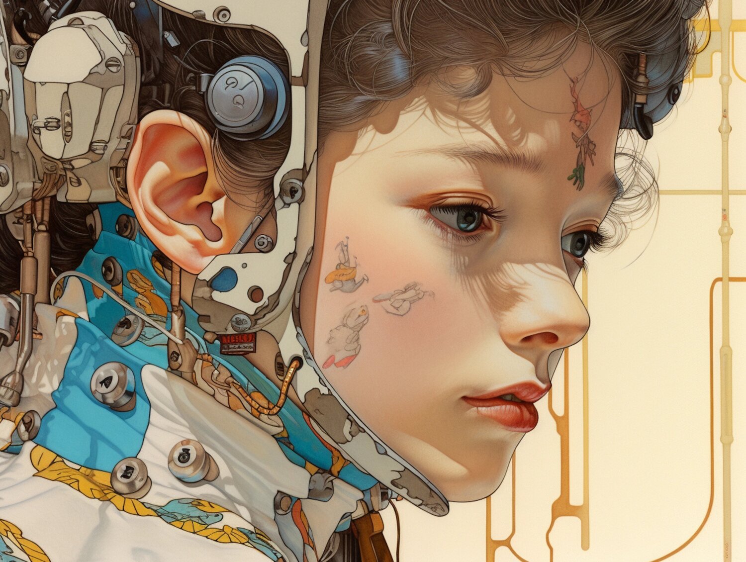 Cyborg Giclée Print 50x70 cm - HAI Threshold Roger Haus Druck zu verkaufen