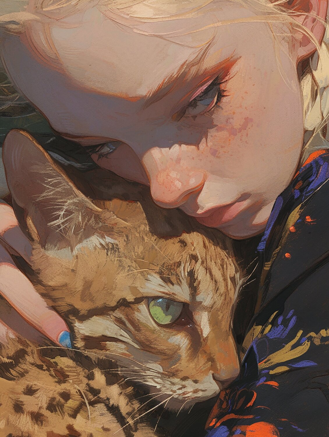 Ginger Cat Giclée Print 30x40 cm - Animal Instinct #55 Roger Haus Druck zu verkaufen