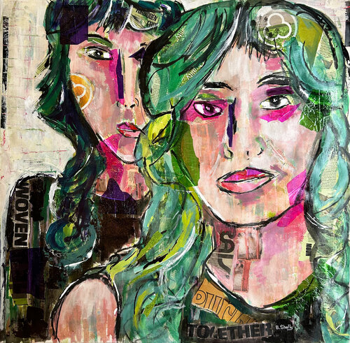 Woven Together di Barbara Shelly, Pittura in vendita su Singulart