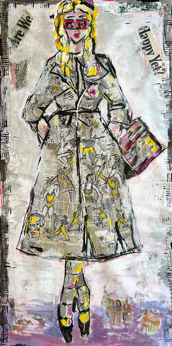 Are We Happy Yet van Barbara Shelly, Schilderij te koop op Singulart