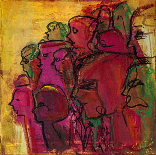 Zuschauer by Wirbelart, Painting for Sale on Singulart