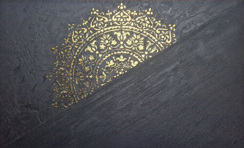 ♠ Black Series ♠ nr 7 Een fusie met mijn NOVAA-serie van Roger Wanrooij, Schilderij te koop op Singulart