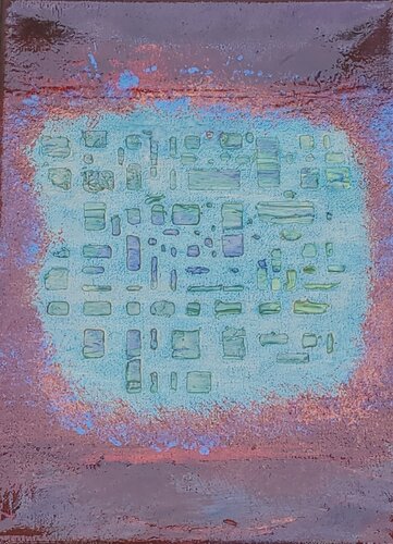 Vision turquoise by Véro Mazurek, Painting for Sale on Singulart
