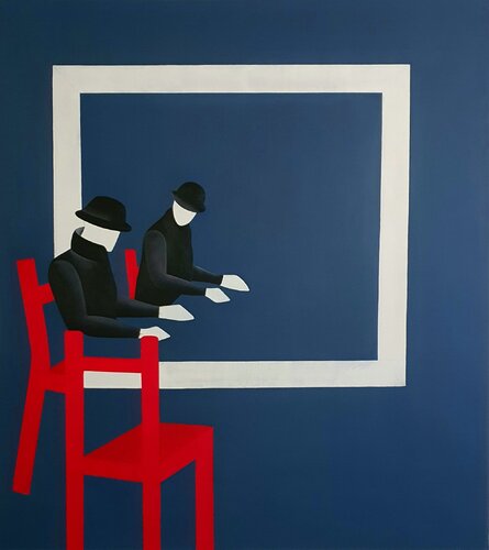 Silla Roja by Maria Fernanda Cuartas, Painting for Sale on Singulart