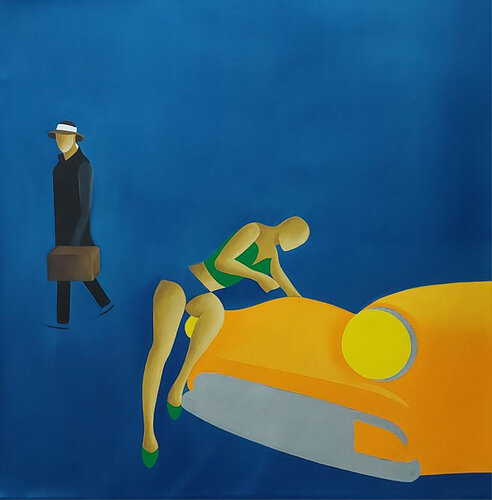 La Mecánica by Maria Fernanda Cuartas, Painting for Sale on Singulart