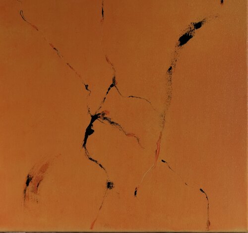 Variation on orange distortions van Piras Alexandra, Schilderij te koop op Singulart