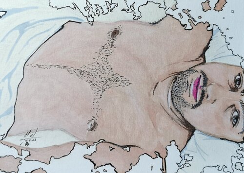 Exploration d'un regard di Willy HERVY, Disegno in vendita su Singulart
