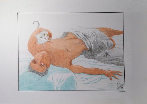 Douceur matinale S1 by Willy HERVY, Drawing for Sale on Singulart