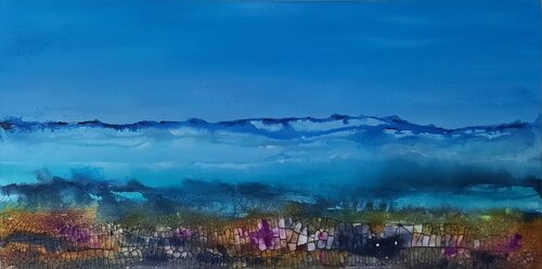 Colori nel blu van Paola Morandi, Schilderij te koop op Singulart