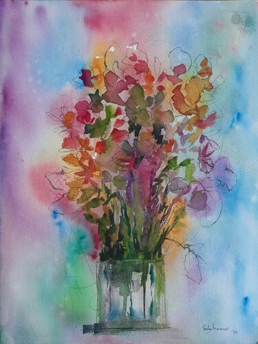 Vaso di fiori di Paola Morandi, Pittura in vendita su Singulart
