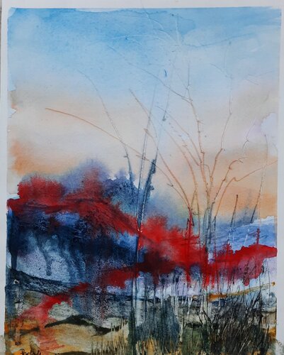 Nastro rosso van Paola Morandi, Schilderij te koop op Singulart