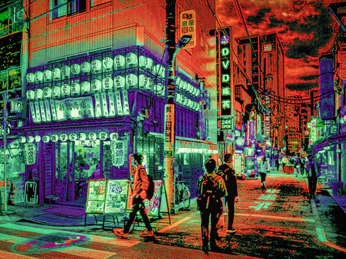 Tokyo night de Peter Teuschel, Fotografía a la venta en Singulart