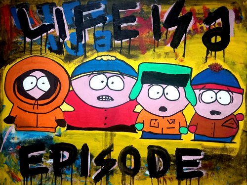 Life is a Episode by Ole Müller, Painting for Sale on Singulart