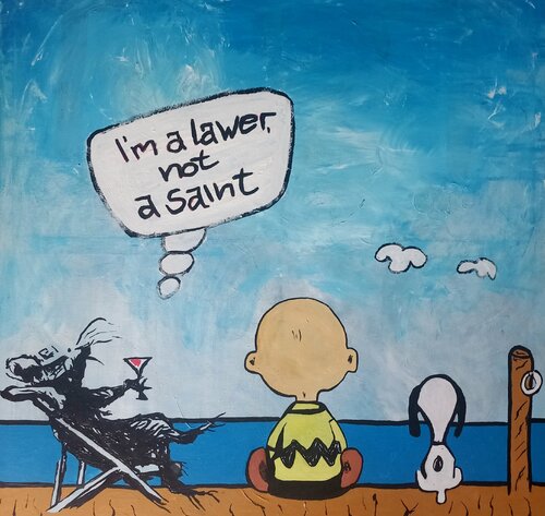 the lawer by Ole Müller, Painting for Sale on Singulart