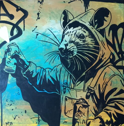 StreetArt at night von Ole Müller, Malerei kaufen auf Singulart