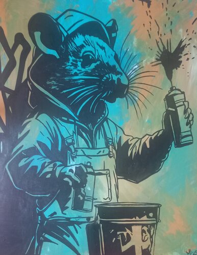StreetArt on the wall von Ole Müller, Malerei kaufen auf Singulart