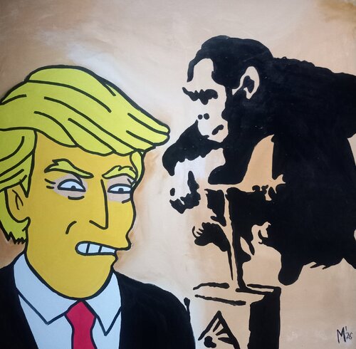 Trump Explosion von Ole Müller, Malerei kaufen auf Singulart