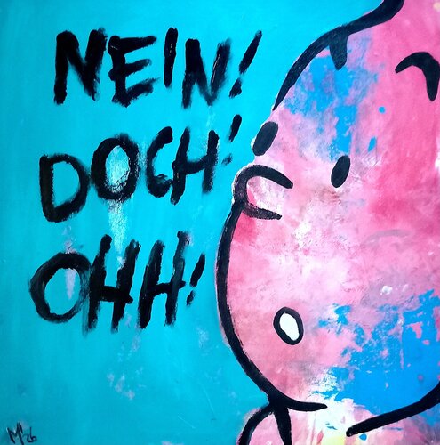 Nein! Doch! Ohh! von Ole Müller, Malerei kaufen auf Singulart