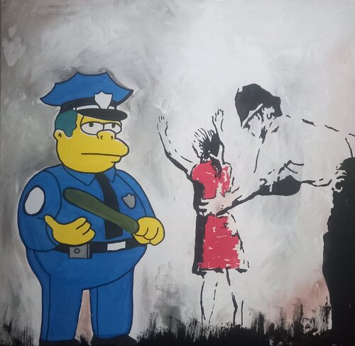 The Police Office von Ole Müller, Malerei kaufen auf Singulart