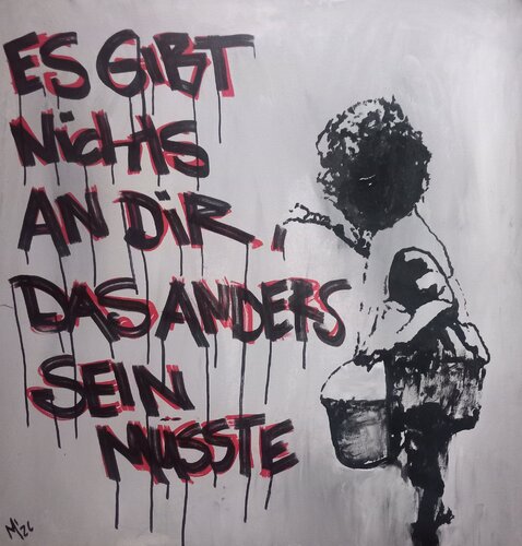 Es gibt nichts an dir, das anders sein müsste von Ole Müller, Malerei kaufen auf Singulart