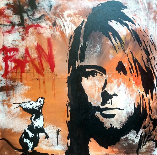 Kurt Cobain von Ole Müller, Malerei kaufen auf Singulart