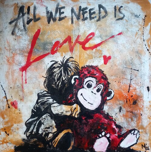 All we need is love two von Ole Müller, Malerei kaufen auf Singulart