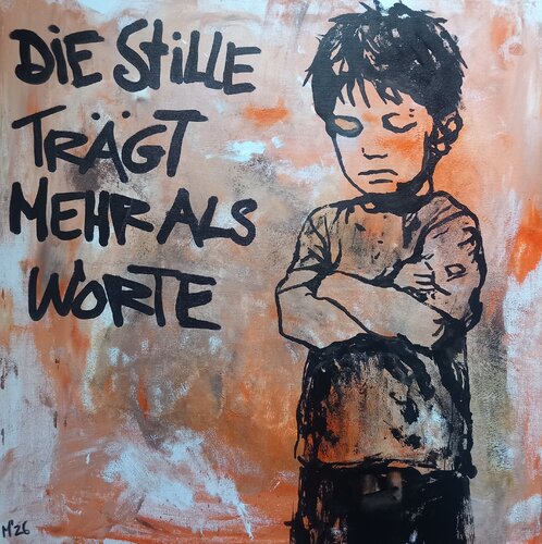 Die Stille trägt mehr als Worte von Ole Müller, Malerei kaufen auf Singulart