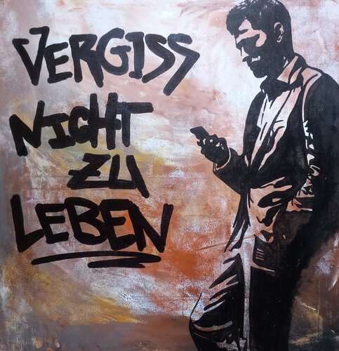 Vergiss nicht zu leben par Ole Müller, Peinture en vente sur Singulart
