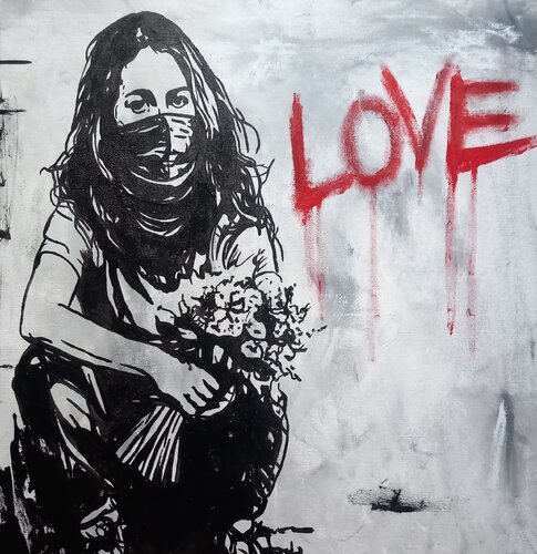 On the street of Love by Ole Müller, 회화 for Sale on Singulart