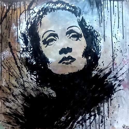 Marlene Dietrich by Ole Müller, Painting for Sale on Singulart