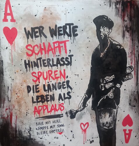 Wer Werte schafft by Ole Müller, Painting for Sale on Singulart