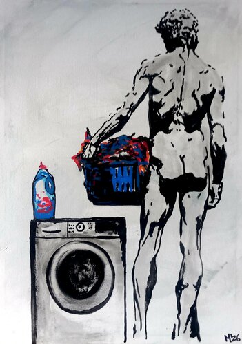 Wäsche van Ole Müller, Schilderij te koop op Singulart