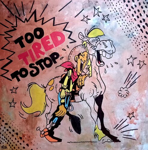 Too tired to stop de Ole Müller, Pintura a la venta en Singulart