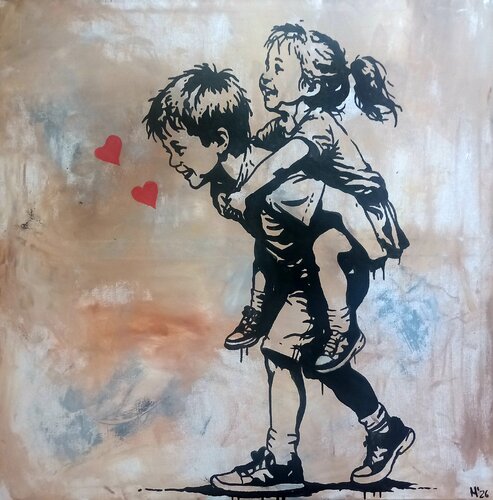 Kindheit by Ole Müller, Painting for Sale on Singulart