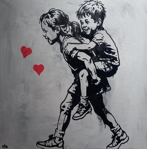 Kindheit im Glück by Ole Müller, Painting for Sale on Singulart