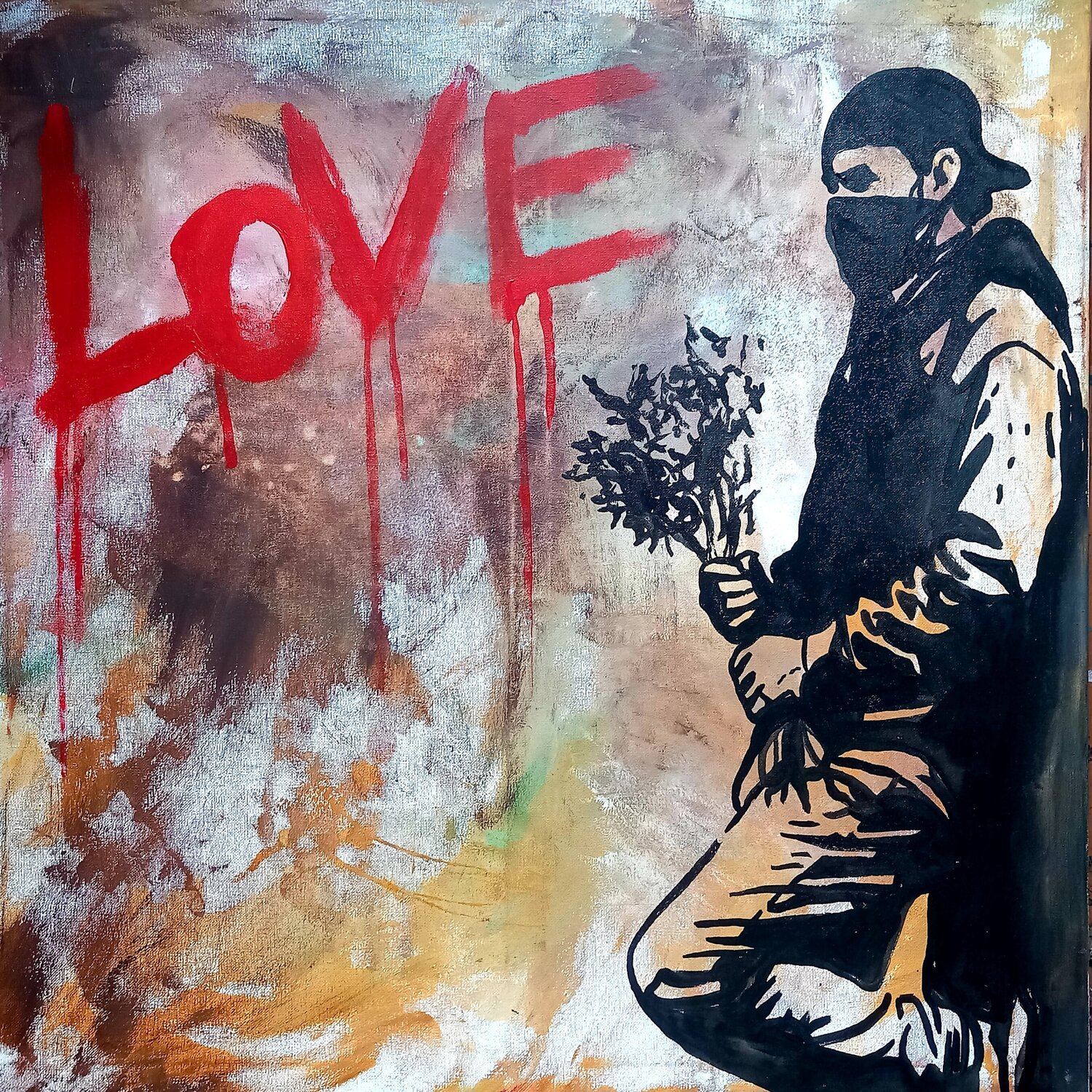 On the way of Love Ole Müller Dipinto originale in vendita
