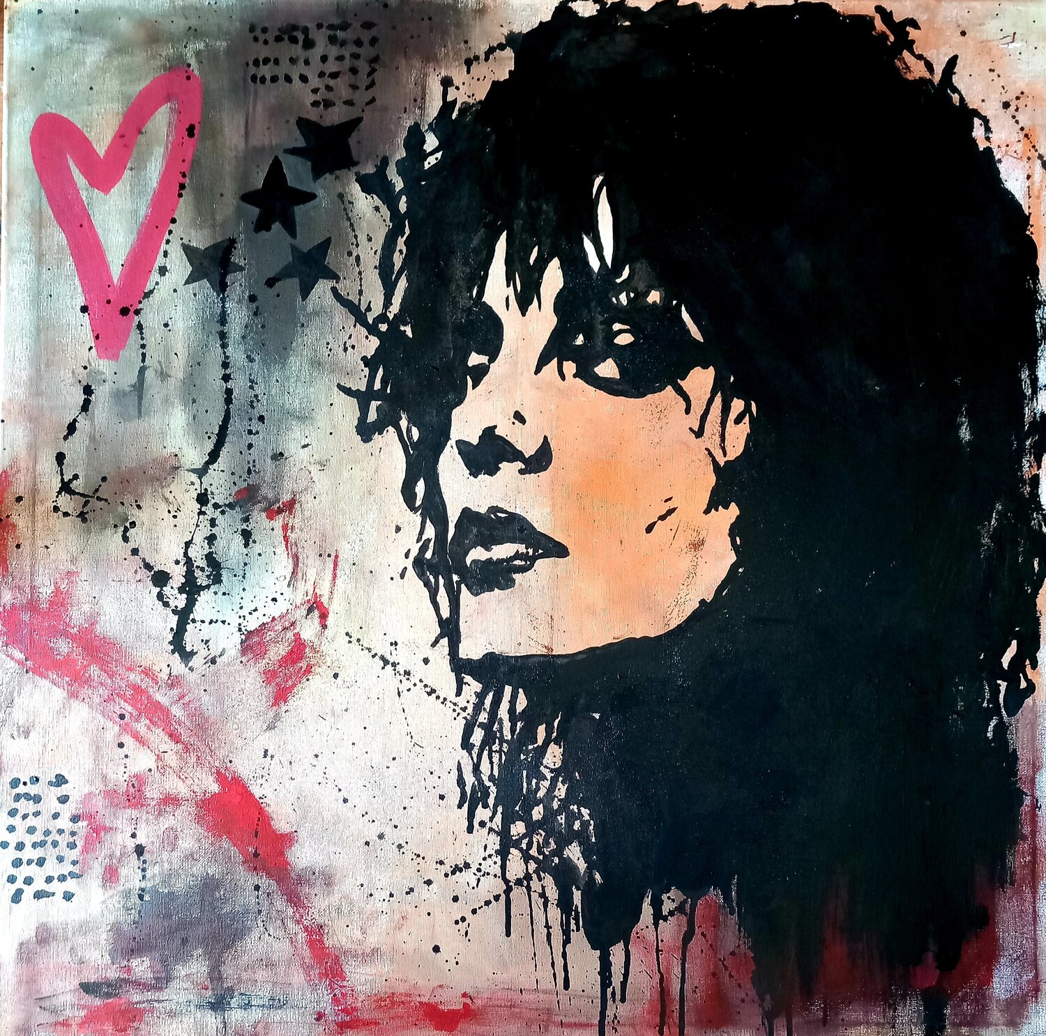 Nina Hagen Ole Müller Originalgemälde zu verkaufen