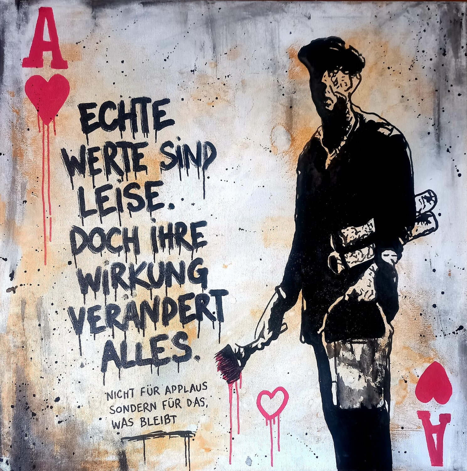 Echte Werte sind leise Ole Müller Originalgemälde zu verkaufen