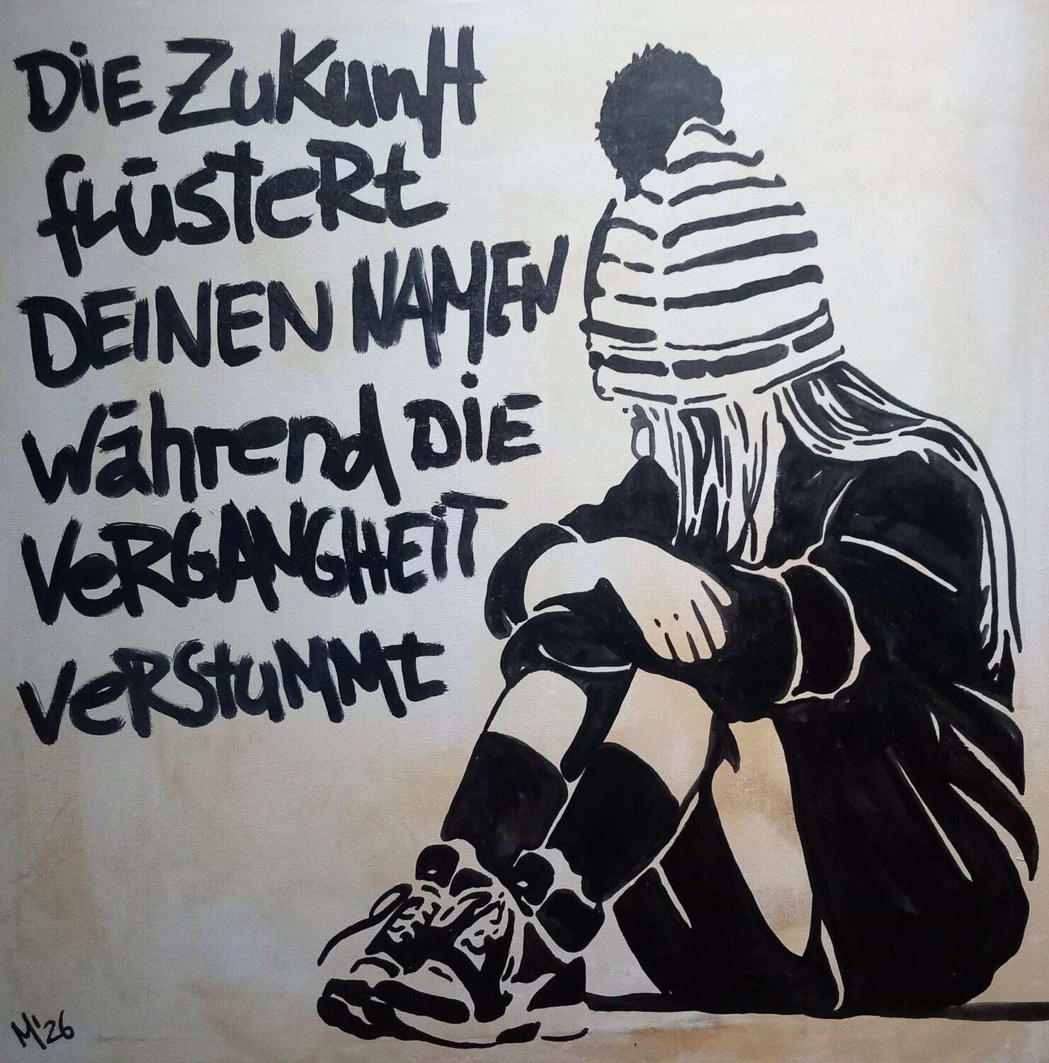Zukunft Ole Müller Originalgemälde zu verkaufen