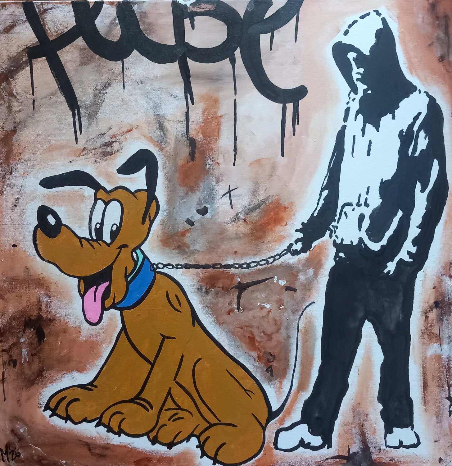 Pluto trifft Banksy Ole Müller Pintura original en venta