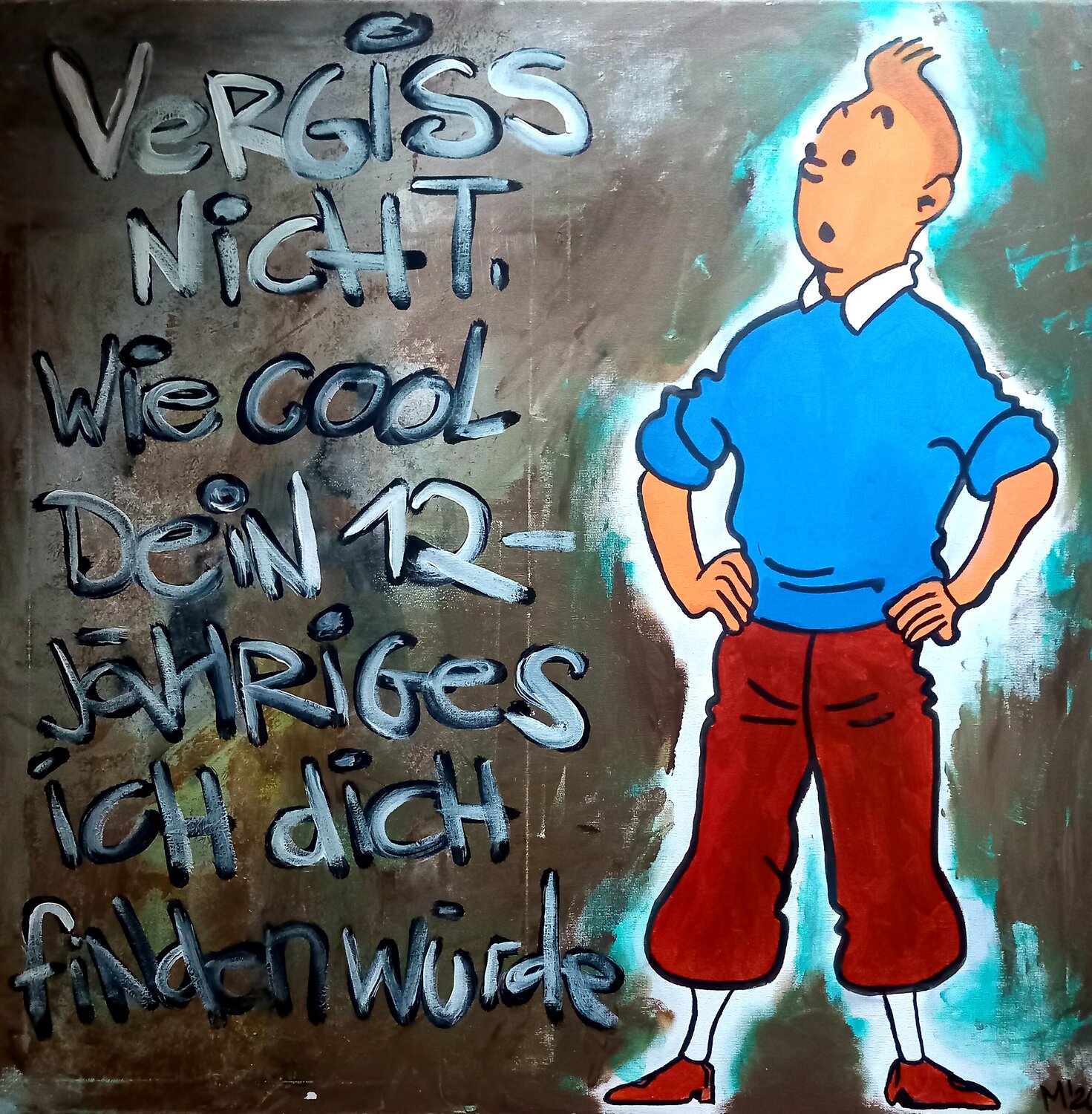 Vergiss nicht Ole Müller Pintura original en venta