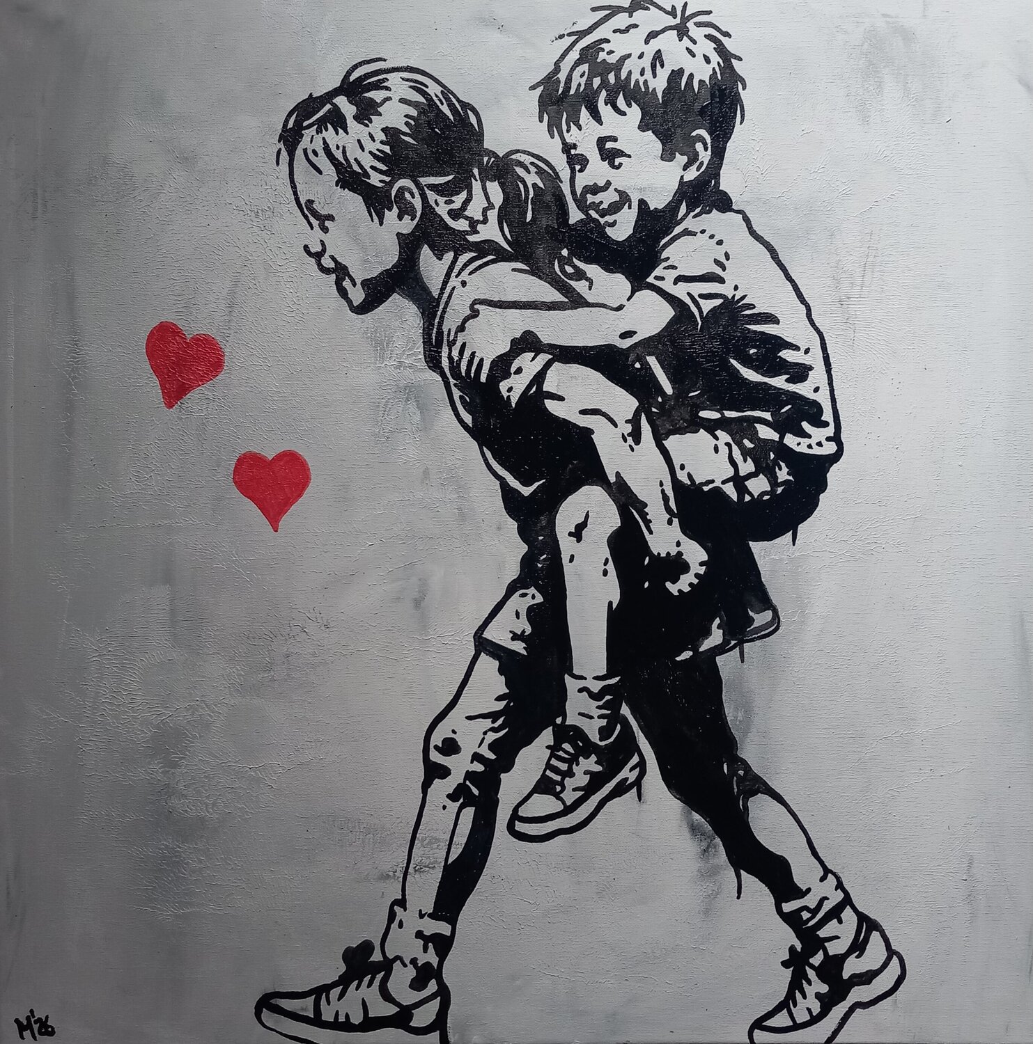 Kindheit im Glück Ole Müller Original painting for sale