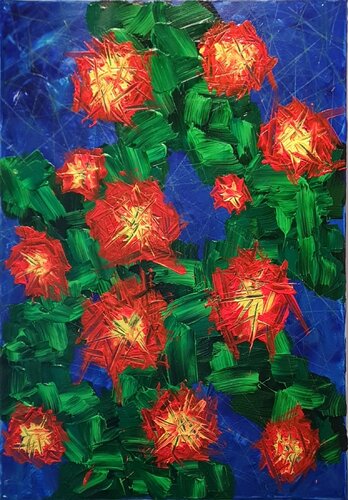 Cactus Flowers von David Söllner, Malerei kaufen auf Singulart