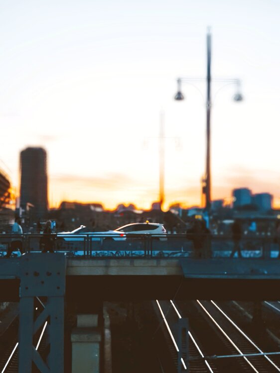 Abend an der Warschauer Brücke David Söllner