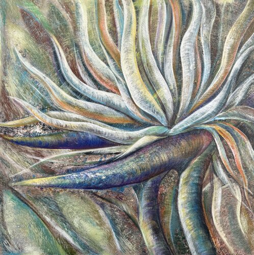 Strelitzia Reginae Painting Original Artwork Bird of Paradise  Exotic Flower di Nataliya Rozhdestvenskaya, Pittura in vendita su Singulart