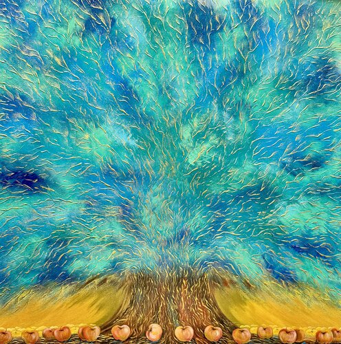 Tree of Life Original Painting van Nataliya Rozhdestvenskaya, Schilderij te koop op Singulart