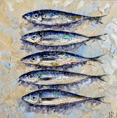 Sardinen Original Oil Painting by Nataliya Rozhdestvenskaya, Painting for Sale on Singulart