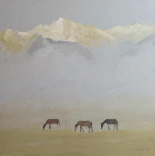 Spirits in the Dawn par Vera Hyatt, Peinture en vente sur Singulart