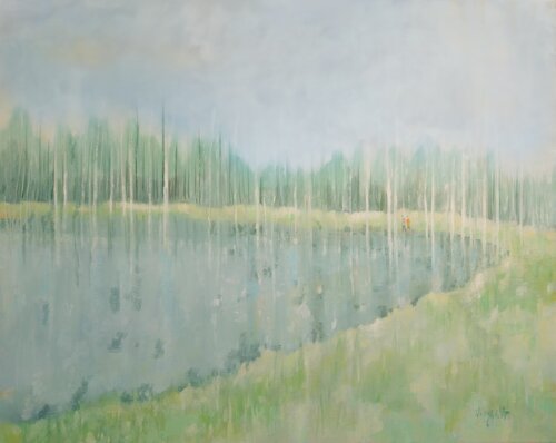Lafayette Pond par Vera Hyatt, Peinture en vente sur Singulart
